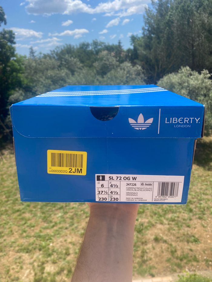 Adidas Sl 72 OG Liberty London - Taille 37,1/3 - Neuf avec étiquette et boite d’origine - photo numéro 9