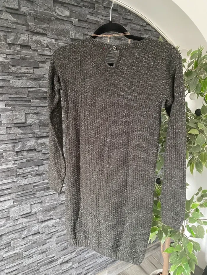 🩶🎀Sublime Robe pull  “Le Petit Marcel” Longue manche fille – Look cosy chic🎀🩶 - photo numéro 9