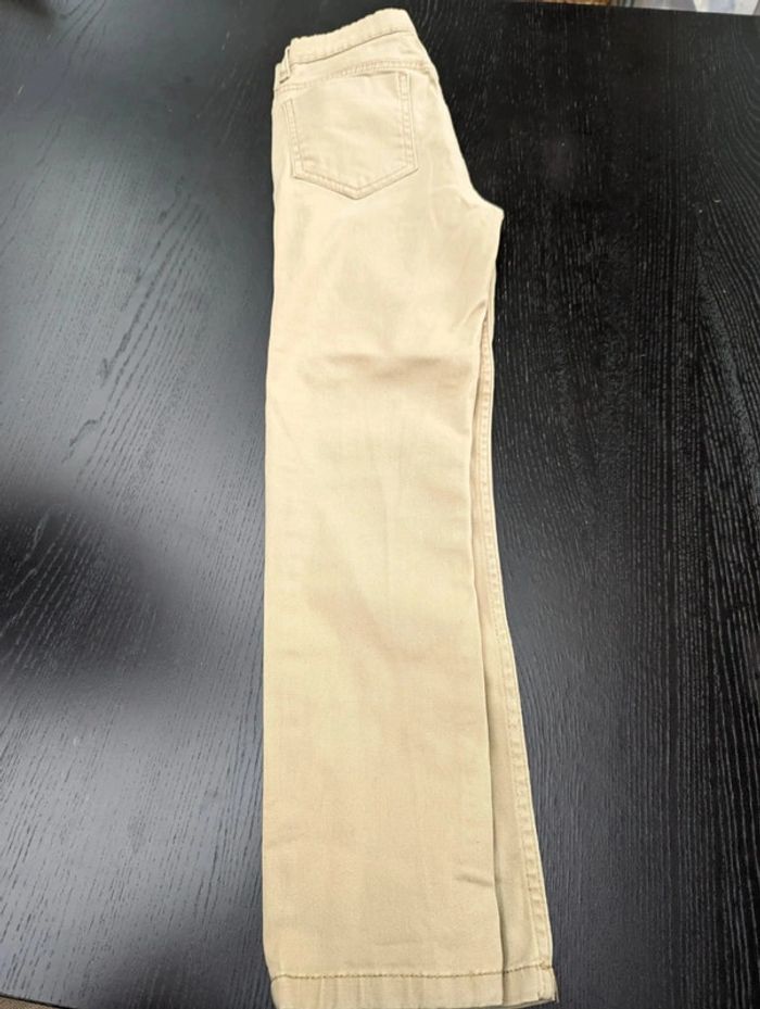 Pantalon en toile beige 9-10 ans garçon - photo numéro 4