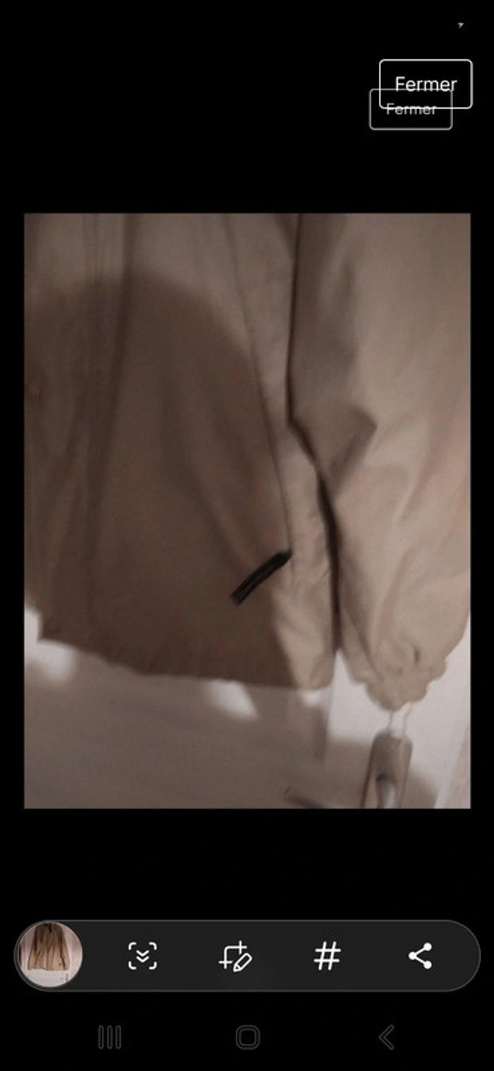 Manteau coupe vent mi saison taille s oversize vintage quechua - photo numéro 4