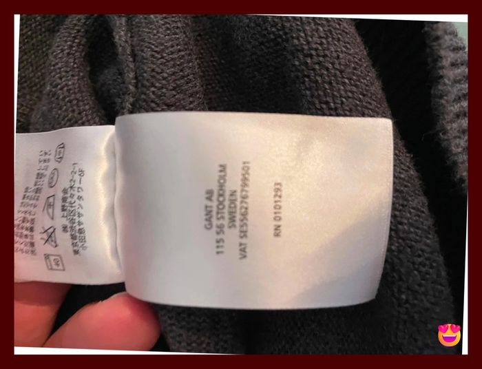 Gilet Gant – Taille XXL – Gris – 100 % coton – Homme - photo numéro 6
