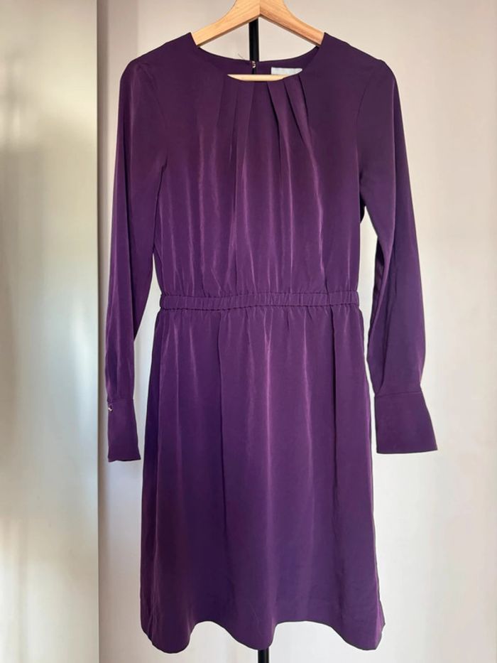 Robe à manches longues violet 40 H&M - photo numéro 6