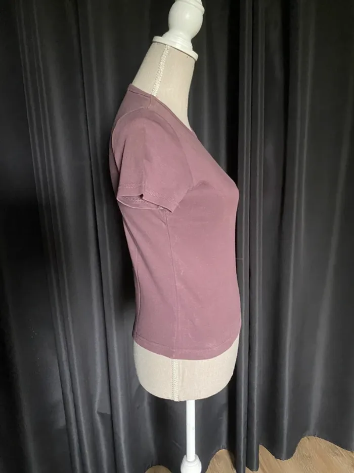 T-shirt de sport violet prune Domyos - photo numéro 2