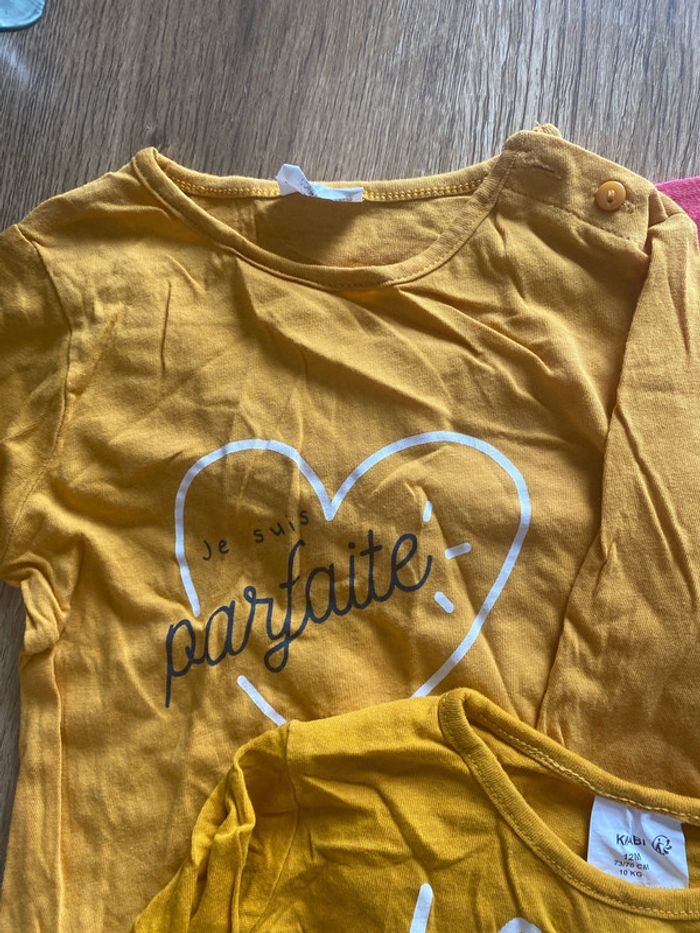 Lot de 3 t-shirt ML taille 12 mois - photo numéro 4