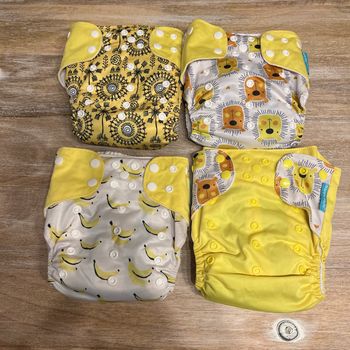 Couches lavables  ajustables de 0 à 2 ans  happyf lute