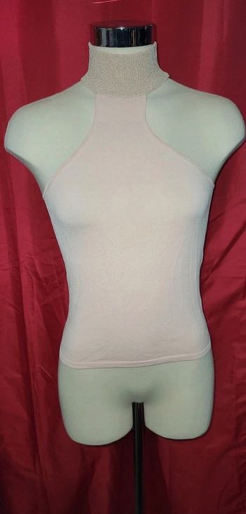 Haut col montant pailletée S