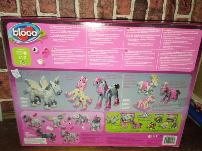 Gros coffret de construction bloco licorne - photo numéro 2