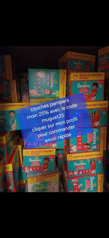 Couches pampers 