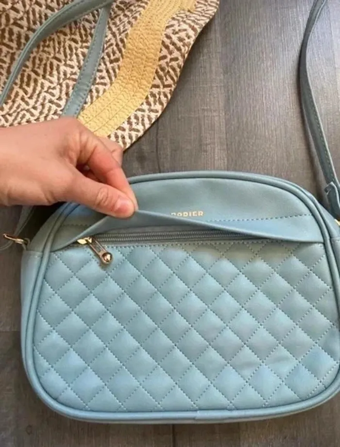 Sac bandoulière pochette Rodier bleue - photo numéro 3
