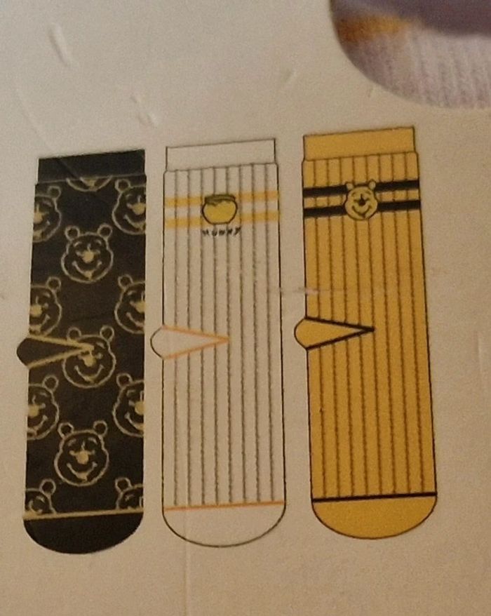 Lot de 3 paires de chaussettes winnie l'ourson 37-42 - photo numéro 2