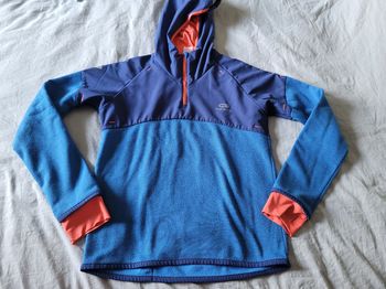 sweat bleu orange 12ans kalenji  (2e)