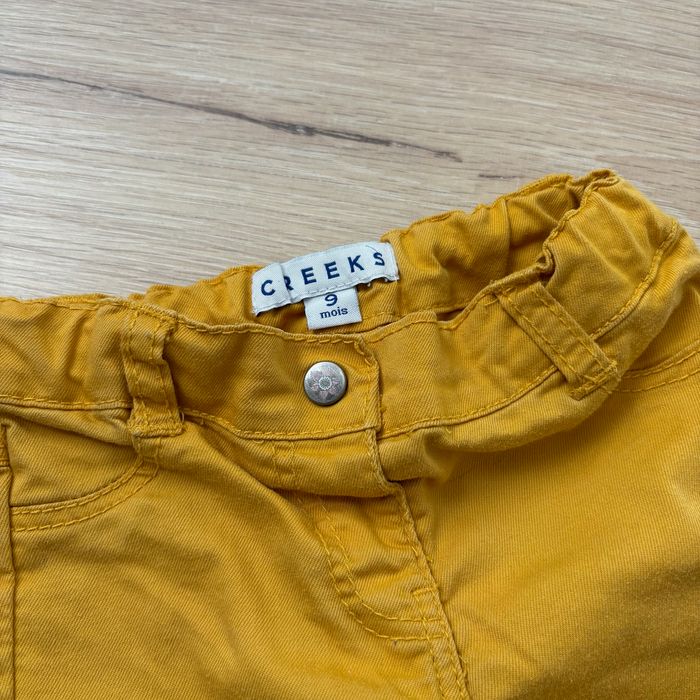 Pantalon fille Creeks 9 mois Moutarde Lapin - photo numéro 2