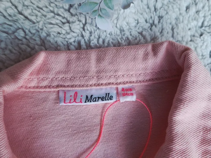 Veste jeans rose neuve - photo numéro 3