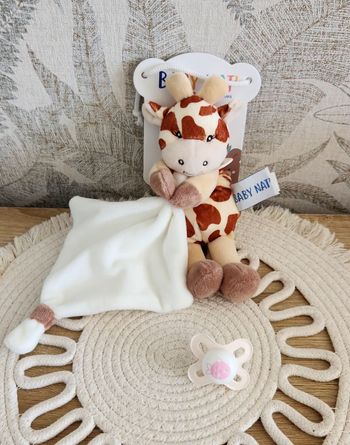Doudou Lange Bébé Girafe Baby Nat 