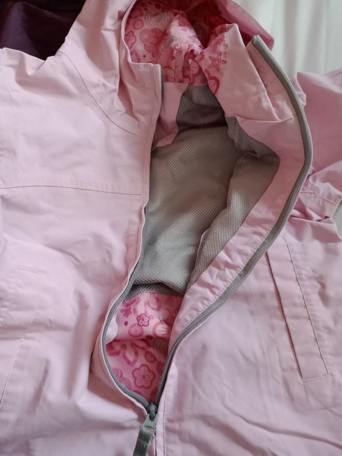 Veste manteau, blouson,imperméable quechua 4 ans rose Decathlon - photo numéro 2