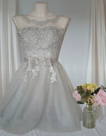 🩶🩷Magnifique Robe De Soirée Courte 🩷🩶