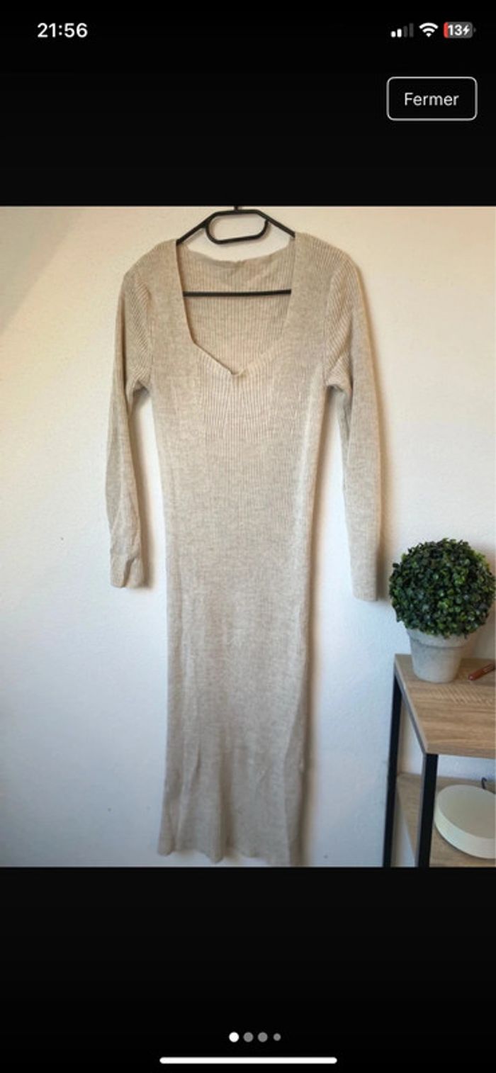 Robe longue col V - Haza Triko đ