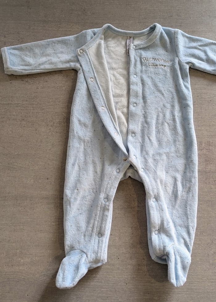Pyjama velours bienvenu Little Boy - photo numéro 3