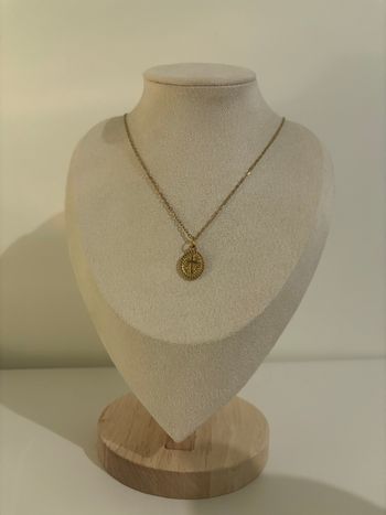 Collier doré pendentif médaille – Style fin & élégant