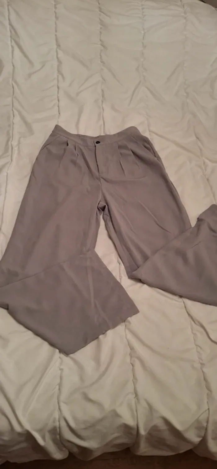 Pantalon fluide gris shein taille m
