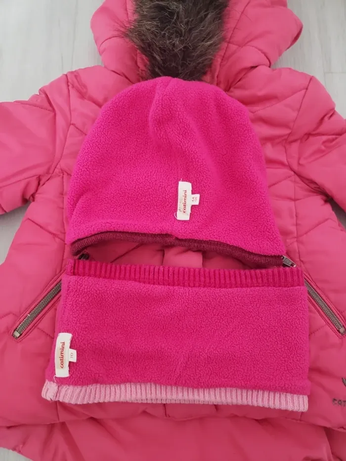 Doudoune Catimini 3 ans + bonnet/snood - photo numéro 7