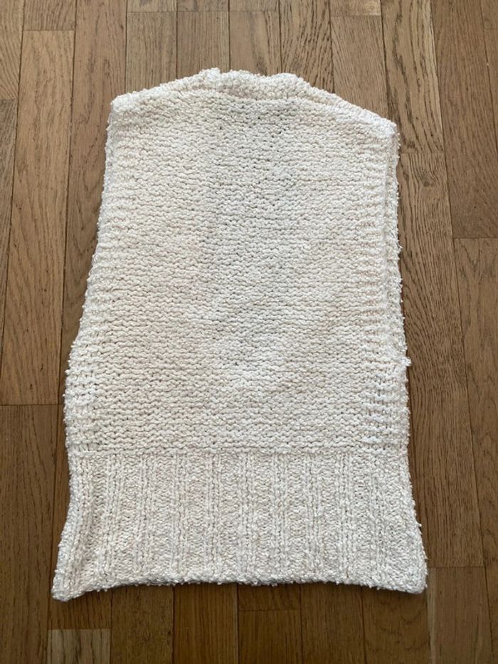 Gilet sans manches en coton et laine blanc cassé Christian Dior AH 2024 taille 36 - photo numéro 5