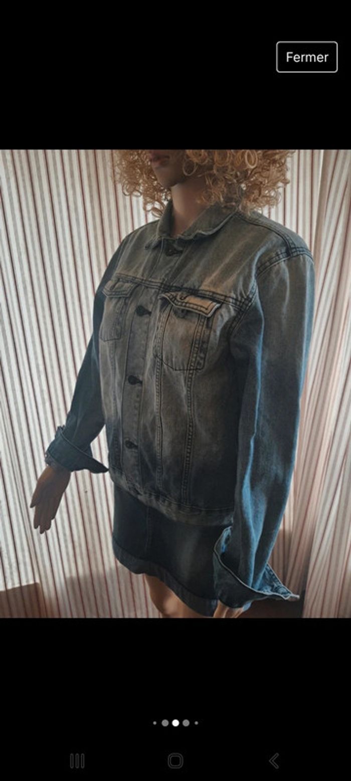 Veste en Jeans garçon H&M eur 12/13 ans - photo numéro 4