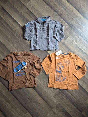 Lot de 3 t-shirts manches longues garçon. Taille 3 ans. Gémo, Tex. TBE