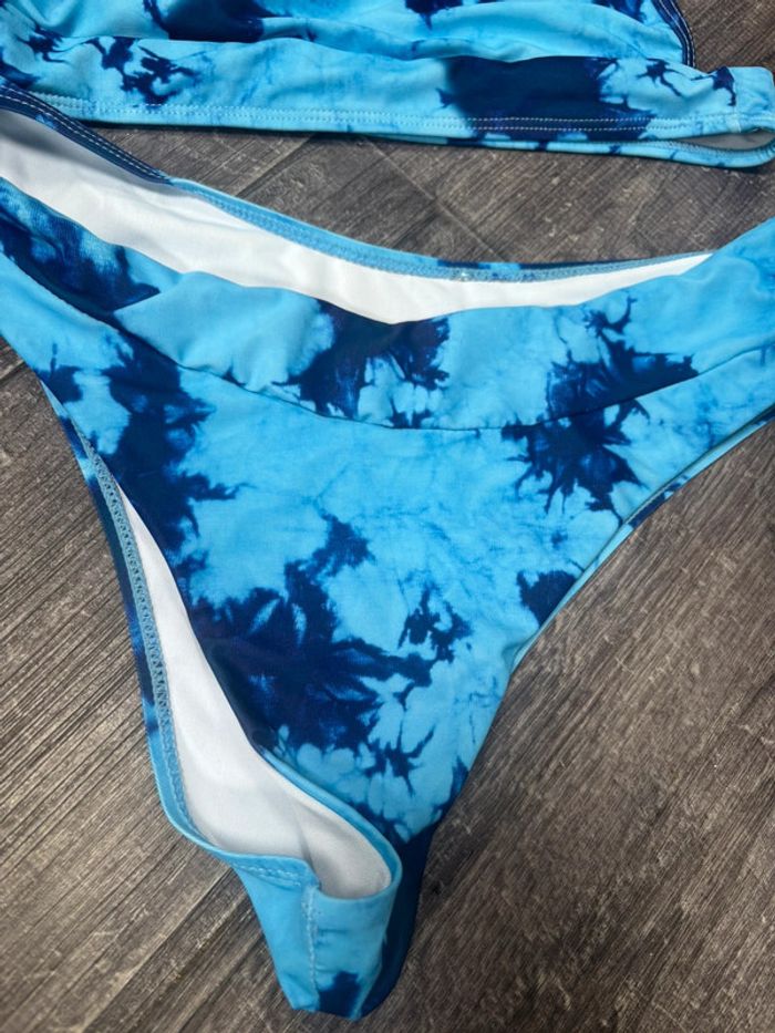 Maillot de bain femme taille L bleu ciel et marine - photo numéro 2