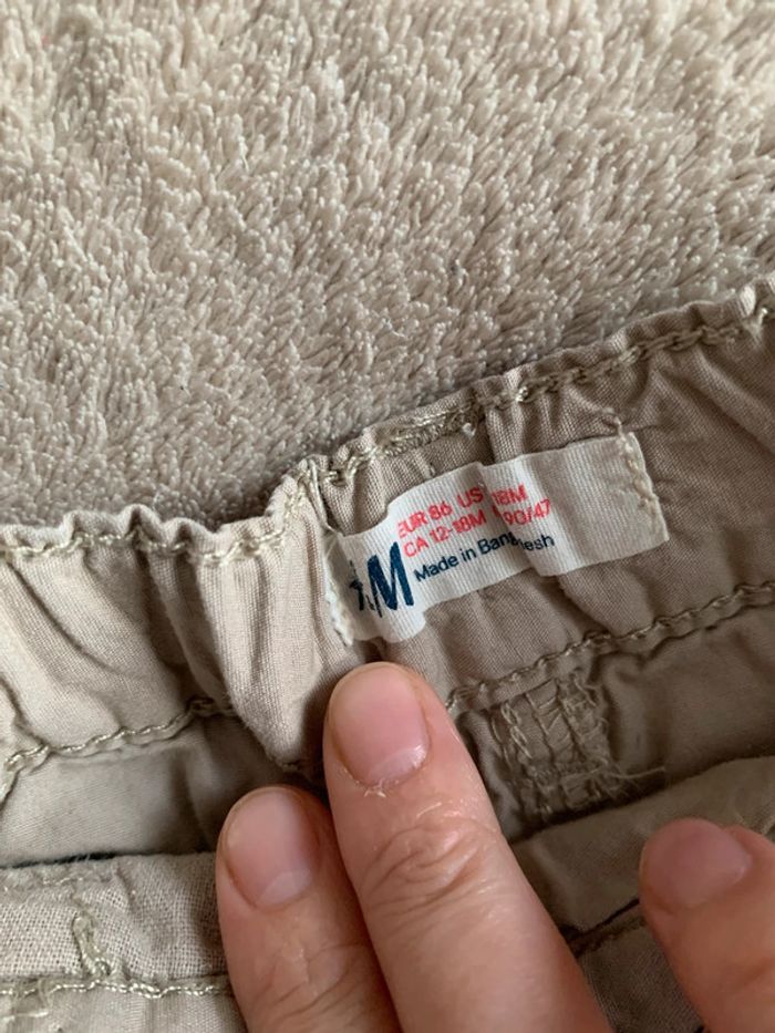 Short beige h&m 12-18 mois - photo numéro 2