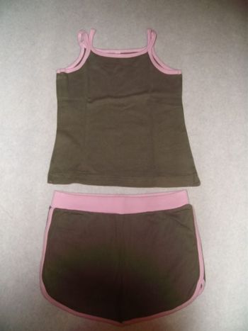 Ensemble kaki short + débardeur