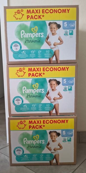 Couches Pampers Harmonie taille 5