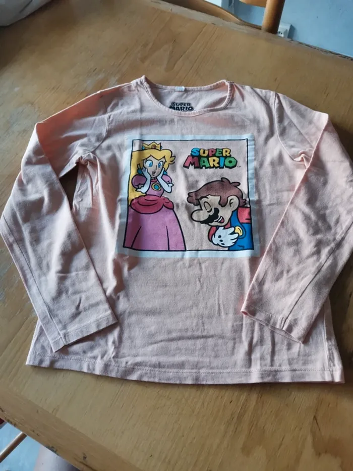 T-shirt ML fille 10 ans Kiabi Super Mario - photo numéro 2