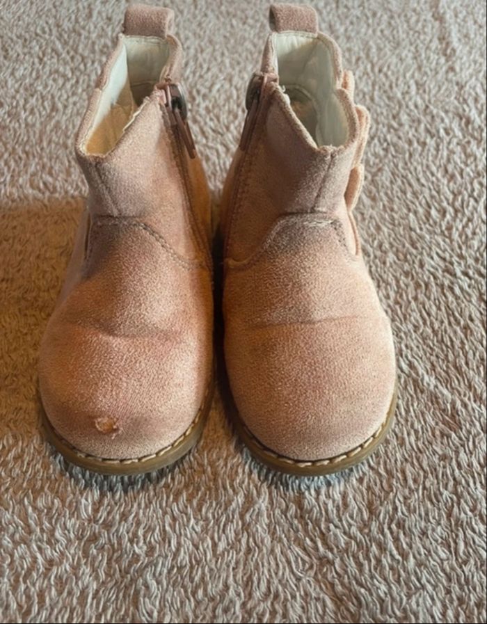 bottines fille, pointure 21 - nœuds côté - Saxo Blues - photo numéro 4