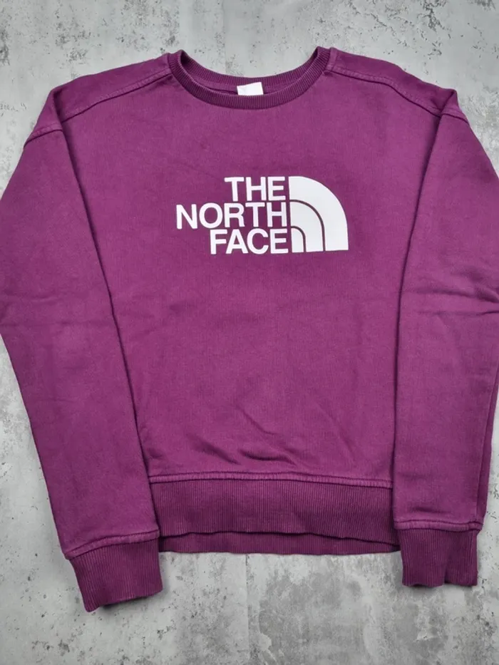 Sweat The North Face violet – Taille XS Femme (mesures en photos) - photo numéro 3