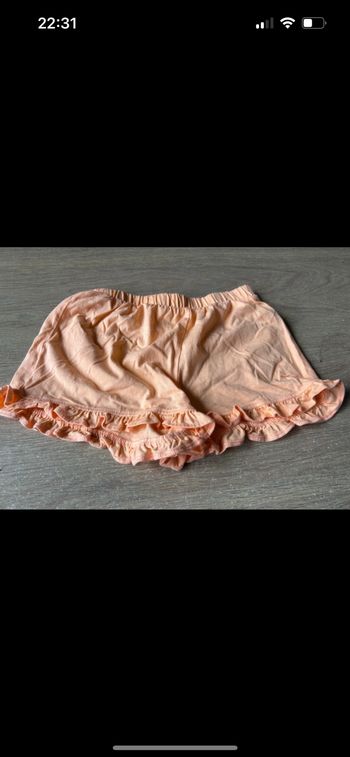 Short léger orange 8 ans