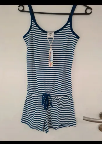 Combinaison short rayée neuf