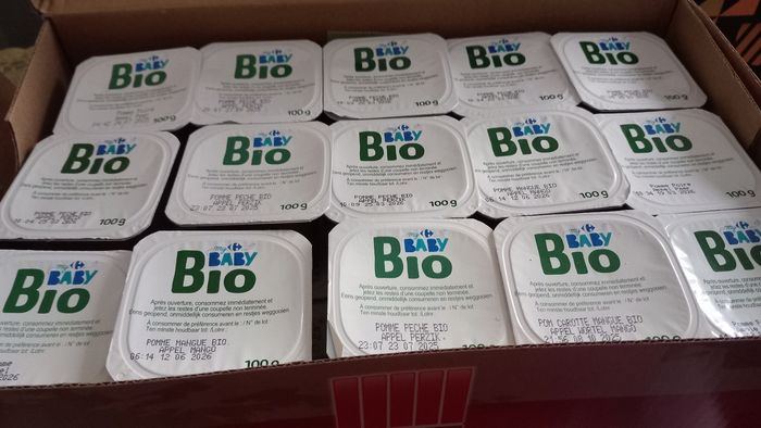 30 compotes baby bio