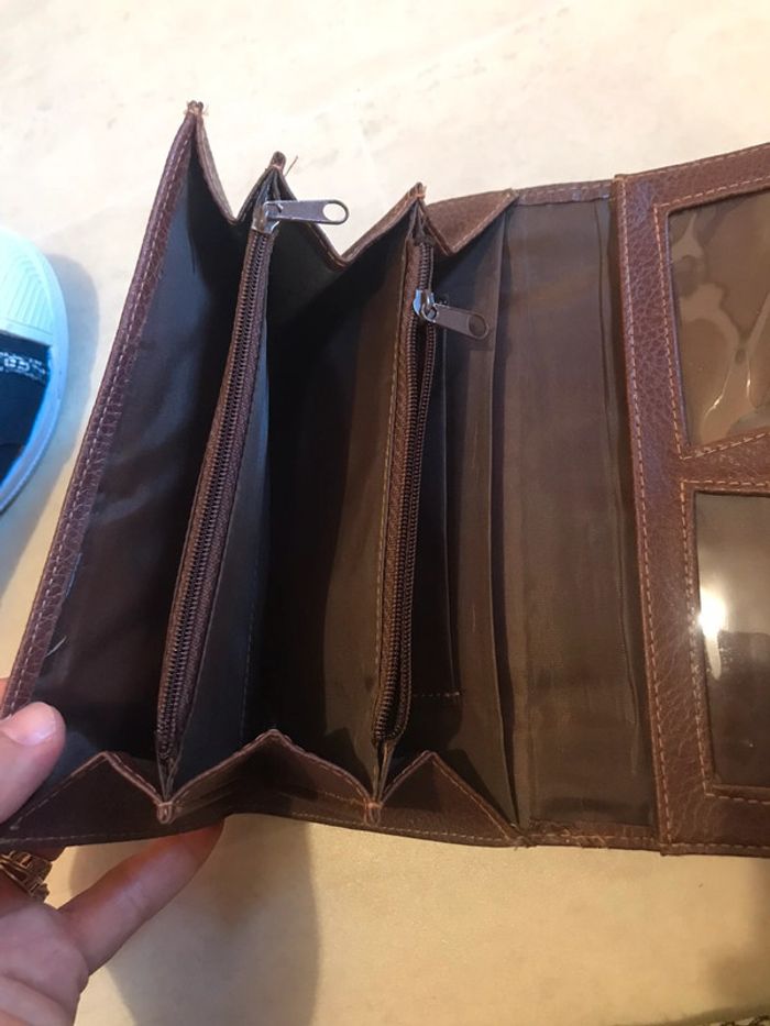 Porte monnaie femmes marron très très bon état. - photo numéro 3
