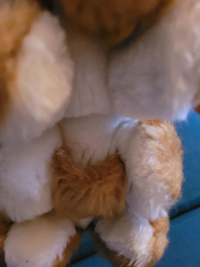 RARE Peluche Kangourou Boulgom 25cm beige blanc marron doudou France collection - photo numéro 6