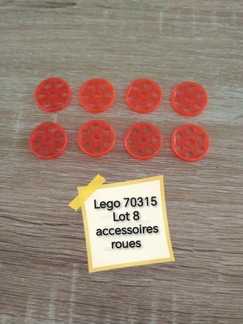 Lego 70315 lot 8 accessoires roues