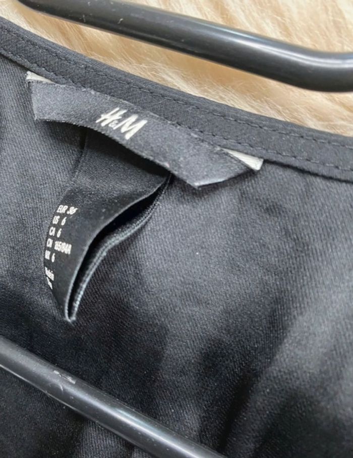 Robe noir avec fermeture éclair et élastique a la taille H&M Taille S / 36 - photo numéro 2
