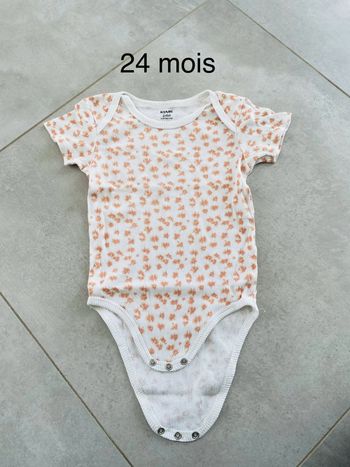 Body 24 mois imprimés manches courtes