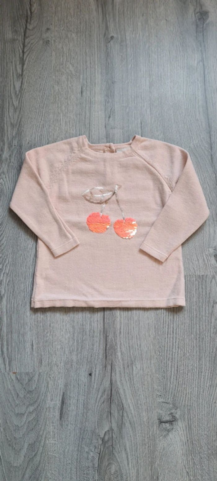 Pull cerises TAO 18 mois