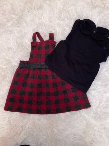 Ensemble robe et haut col Claudine