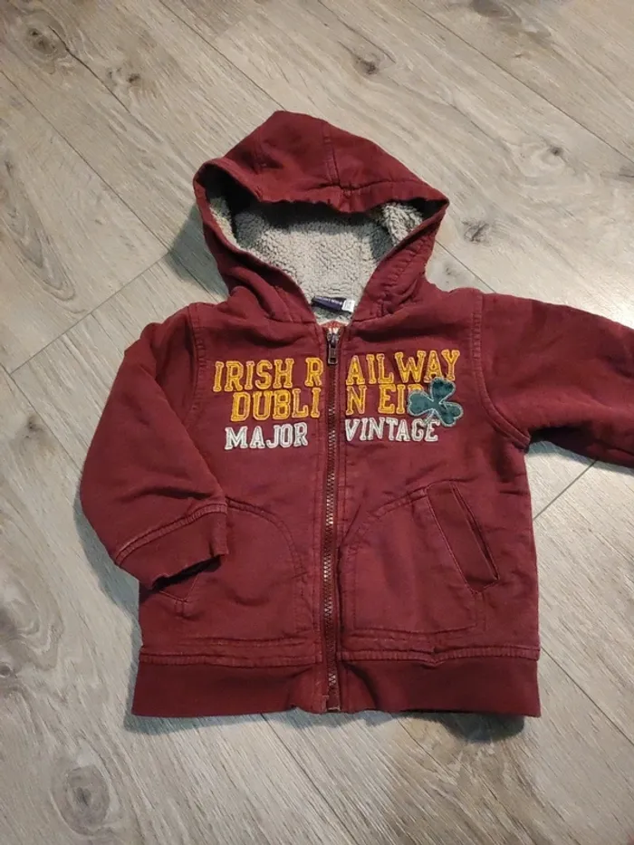 Veste a zip 2 ans chaude