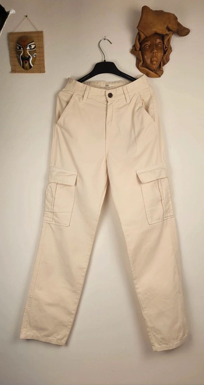 Pantalon stradivarius blanc T:34