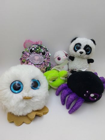 6 mini peluches 