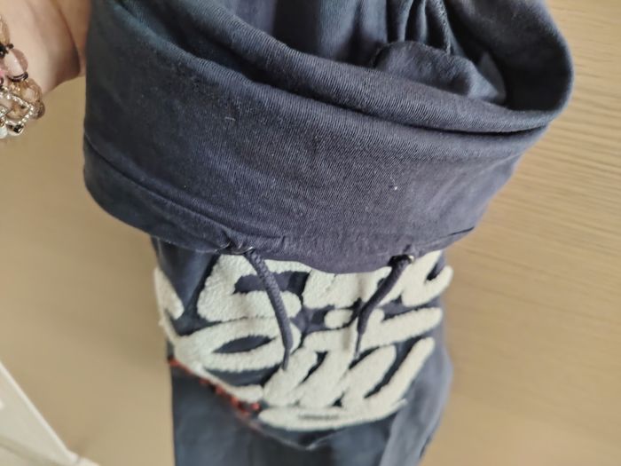 Pull col roulé enfant, Gémo, 6 ans, marine, écritures en relief - photo numéro 4