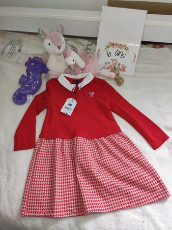 Robe marelle sous la tour Eiffel sergent major 6 ans